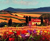 Unknown tuscan landscape painting